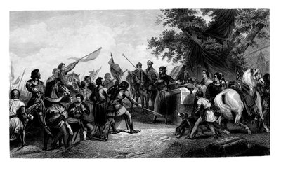 Slaget ved Bouvines, 27. juli 1214, 1875. av Charles Henry Jeens