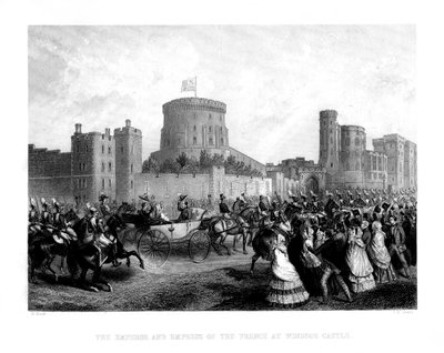 Keiseren og franskmennenes keiserinne ved Windsor Castle, 1855, 1875. av Charles Henry Jeens