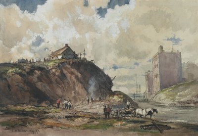 The Way the City is Built, 1877 (wc på papir) av Charles Henry Miller