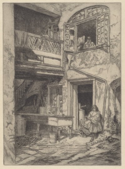 En gammel gårdsplass (New Orleans) av Charles Henry White