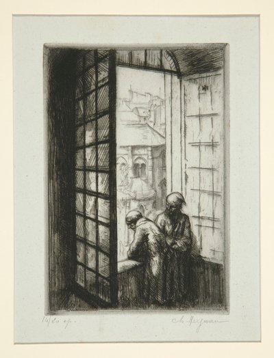 Et vindu av den gamle H?tel-Dieu av Charles Heyman