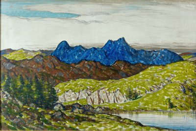 Langdale Pikes, 1917 av Charles John Holmes