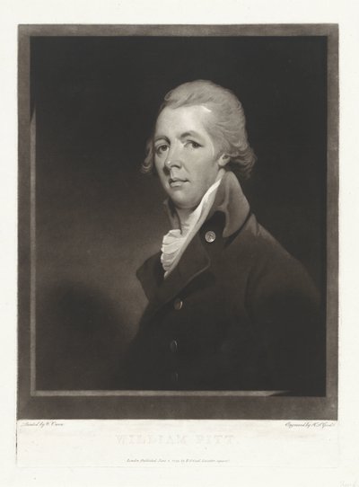 Portrett av statsmannen William Pitt av Charles Howard Hodges