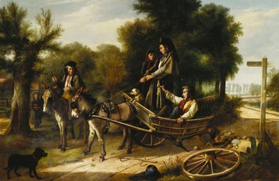 Ulykke ved korsveien, 1880 av Charles Hunt
