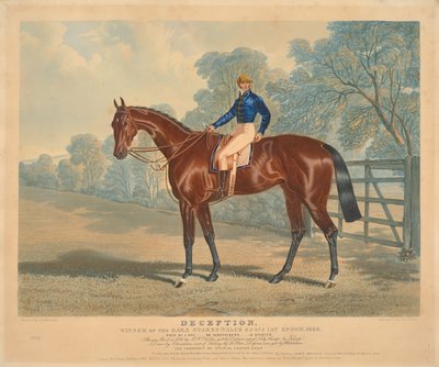 [Rennen]: "Deception", Gewinner der Oaks Stakes in Epsom, 1839, geritten von J. Day av Charles Hunt