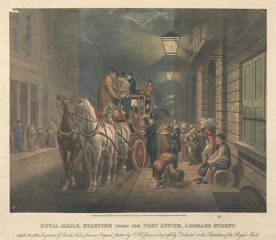 Royal Mails, med start fra postkontoret, Lombard Street av Charles Hunt