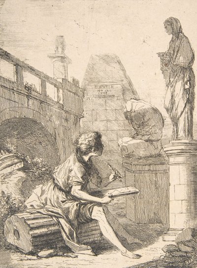 Boy Skisser Ruins, 1700-tallet. av Charles Hutin