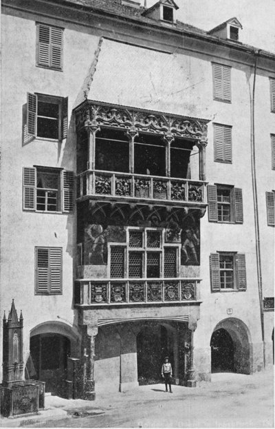 Det gyldne tak. Innsbruck, ca 1913 av Charles J. S. Makin
