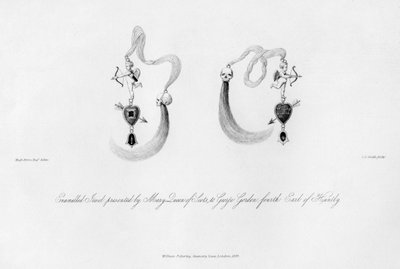 Emaljert juvel presentert av Mary Queen of Scots, til George Gordon, 1500-tallet, 1840. av Charles J. Smith