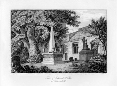 Edmund Wallers grav, Beaconsfield, Buckinghamshire, 1840. av Charles J. Smith