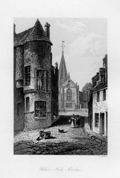 Wallaces Nook, Aberdeen, 1840 av Charles J. Smith