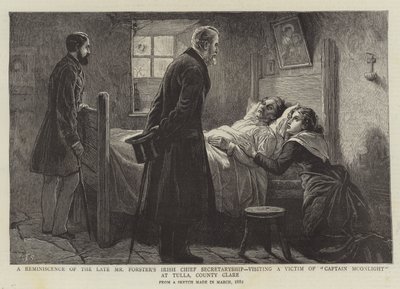 En reminissens fra avdøde Mr Forsters irske sjefsekretærskap, på besøk hos et offer for Captain Moonlight i Tulla, County Clare av Charles J. Staniland