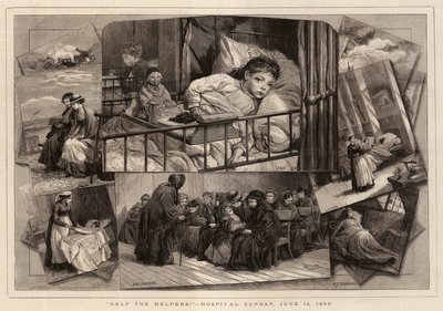 Hjelp hjelperne!, sykehus søndag 13. juni 1880 av Charles J. Staniland