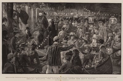 Henley Regatta, Illuminations after the Day's Racing av Charles J. Staniland