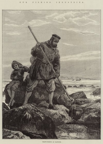 Våre fiskeindustrier, rekefiske i Hastings av Charles J. Staniland