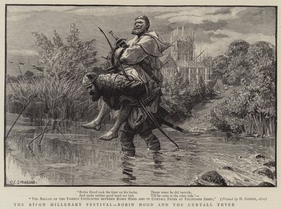 Ripon Millenary Festival, Robin Hood og Curtall Fryer av Charles J. Staniland
