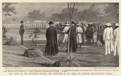 The Rising in the Philippine Islands, henrettelsen av Dr Rizal, en påstått revolusjonær leder av Charles J. Staniland