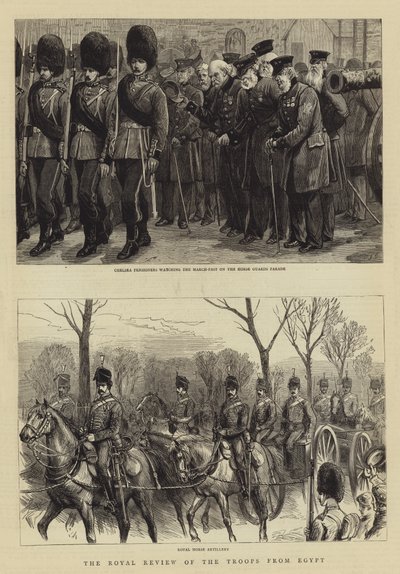 Den kongelige anmeldelse av troppene fra Egypt av Charles J. Staniland