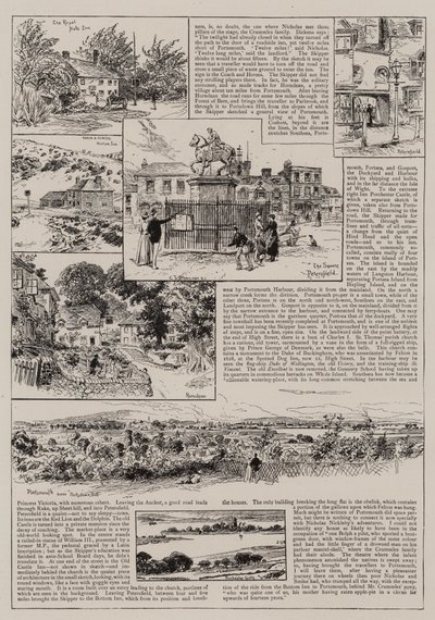 Til Portsmouth med Nicholas Nickleby og Smike av Charles J. Staniland