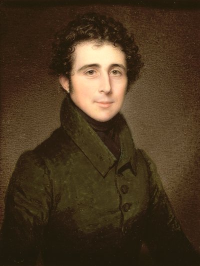 Sir Thomas William Holburne (1793-1874) fra Menstrie Bart, 1827 (olje på elfenben) av Charles Jagger