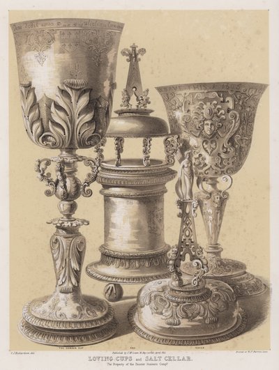 Kjærlige kopper og saltkjeller, eiendommen til Painter Stainers Company av Charles James Richardson