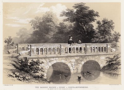 Hagebroen ved Kirby i Northamptonshire, det eldgamle setet til Lord Chancellor Hatton av Charles James Richardson