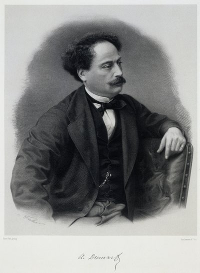 Alexandre Dumas, fils 1824-1895, midten av 1800-tallet. av Charles Jeremie Fuhr