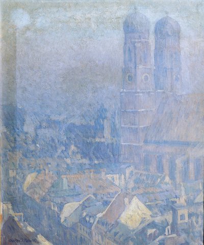 Morgentåke München av Charles Johann Palmié