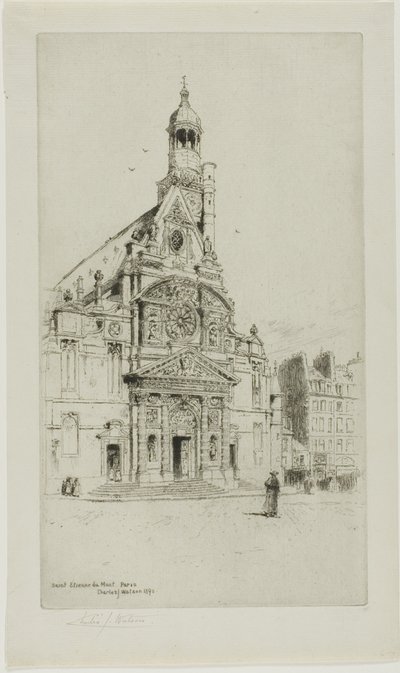 St. Etienne du Mont, Paris av Charles John Watson