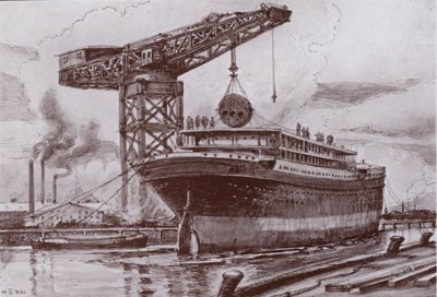 Løfting i kjelene (litho) av Charles John de (after) Lacy