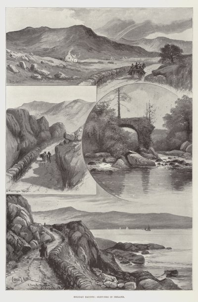 Holiday Haunts, Skisser i Irland av Charles John de Lacy