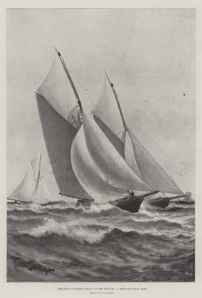 Århundrets første yachtsesong, et hals-og-hals-kappløp av Charles John de Lacy