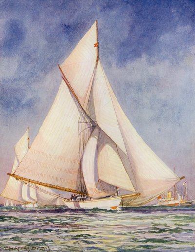 Seiling (fargelitografi) av Charles John de Lacy