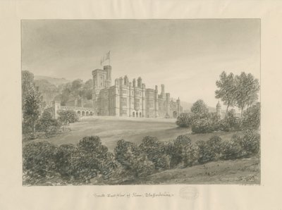 Ilam: sepia-tegning av Charles Joseph Hullmandel