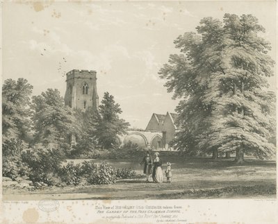 Rugeley kirke av Charles Joseph Hullmandel