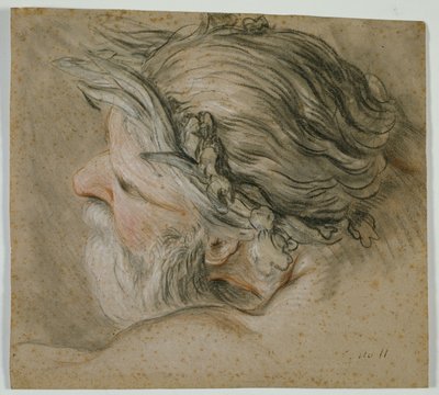 Overhode for en havgud av Charles Joseph Natoire