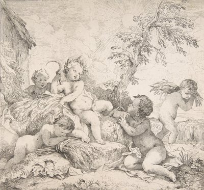 Sommer Sommer, ca. 1735. av Charles Joseph Natoire