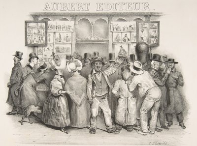 Utgiveren Aubert Du må innrømme at regjeringen har et komisk utseende, 1831 av Charles Joseph Traviès de Villers