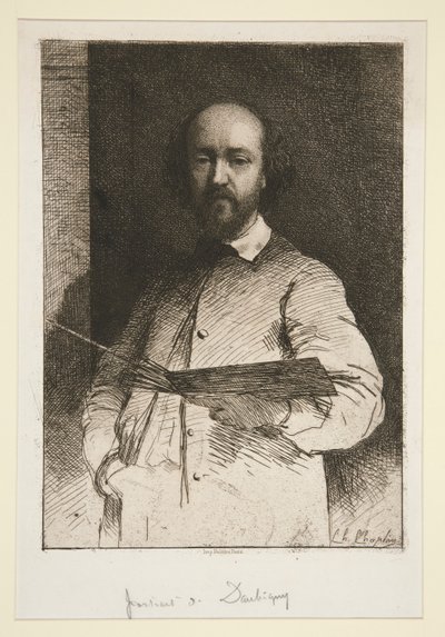 Portrett av Daubigny av Charles Joshua Chaplin