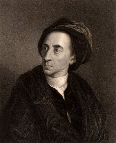 Portrett av Alexander Pope av Charles Knight