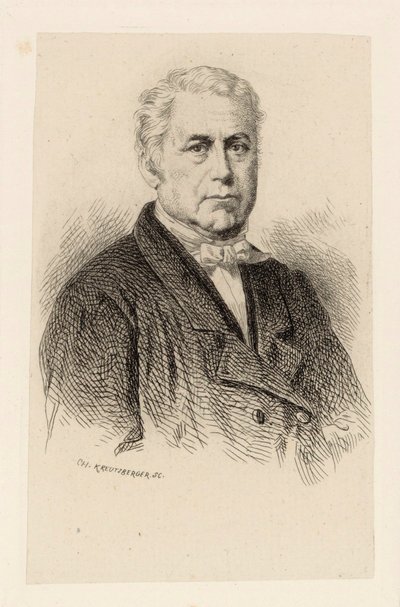 Portrett av komponisten Wilhelm Kienzl 1857-1941. av Charles Kreutzberger