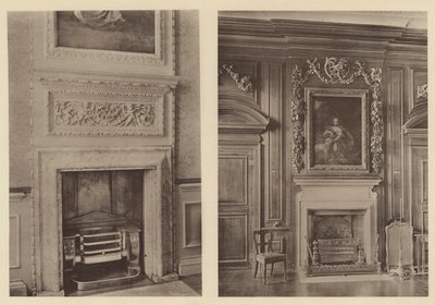 Belton House, Grantham, to skorsteinsstykker av Charles Latham