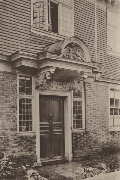 Hus i Burwash, døråpning av Charles Latham