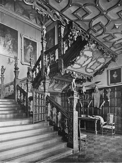 The Foot of the Grand Stairway (s/hvitt bilde) av Charles Latham