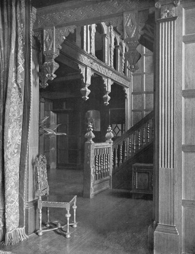 Hallen og trappen av Charles Latham