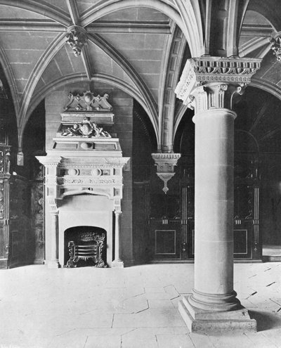 The Pillar-Room (s/hvitt bilde) av Charles Latham