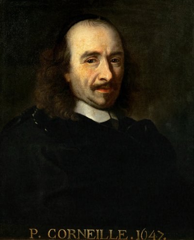 Portrett av Pierre Corneille 1606-1684 av Charles Le Brun