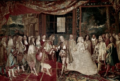 Tretti års krig: "" Intervju av kongen av Frankrike Ludvig XIV av Charles Le Brun