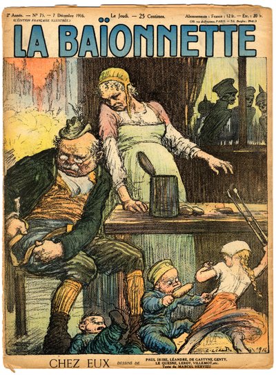 Cover av "" La Baionnette"", Satirical en Colors av Charles Leandre