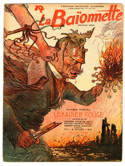 Cover av "" La Baionnette"", Satirical en Colors av Charles Leandre